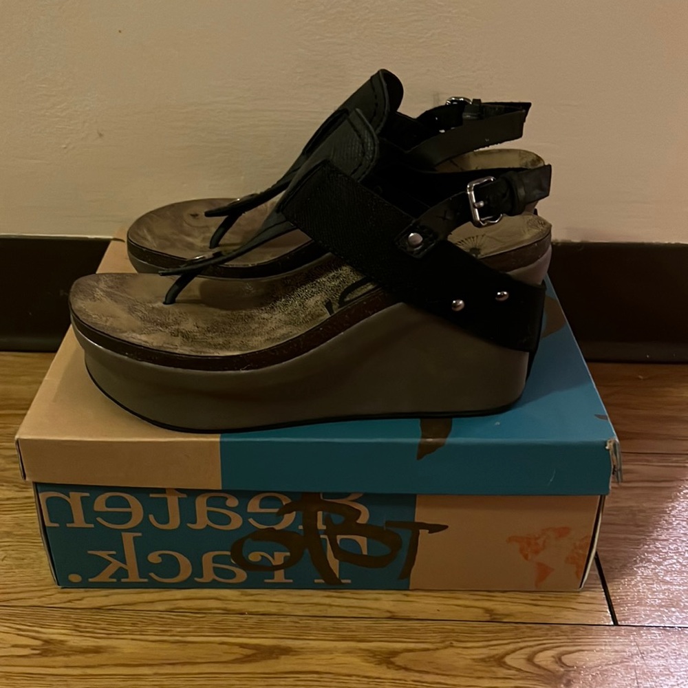 OTBT Joyride Black Platform Shoes